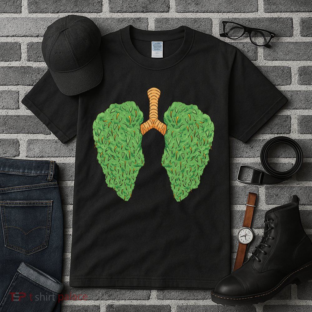 Weed Lung Marijuana Funny Tall T-Shirt