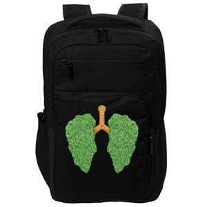 Weed Lung Marijuana Funny Impact Tech Backpack