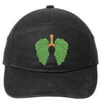 Weed Lung Marijuana Funny 7-Panel Snapback Hat