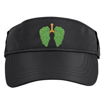 Weed Lung Marijuana Funny Adult Drive Performance Visor