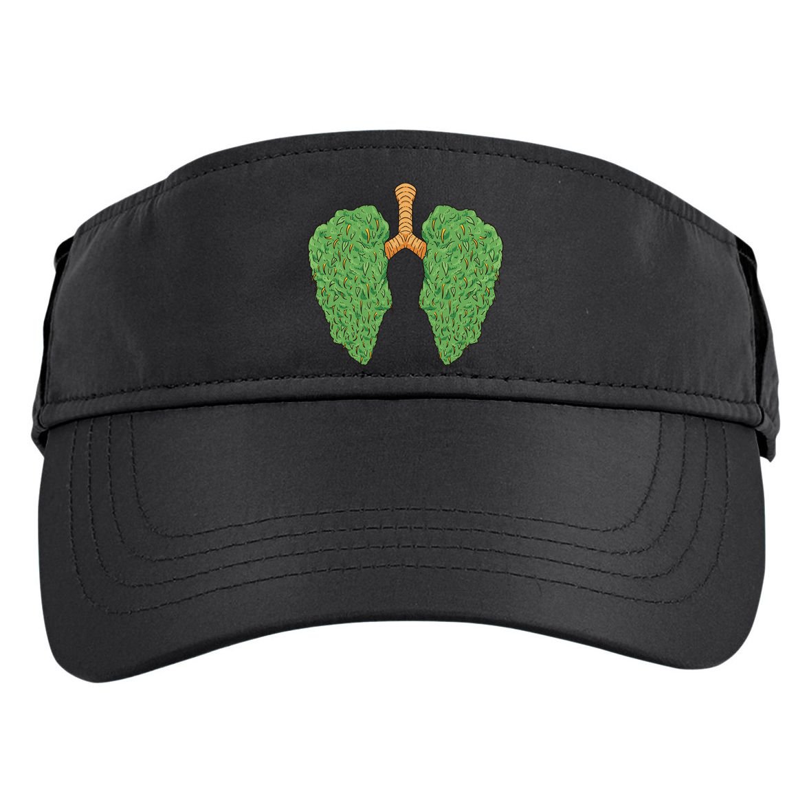 Weed Lung Marijuana Funny Adult Drive Performance Visor