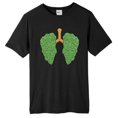 Weed Lung Marijuana Funny Tall Fusion ChromaSoft Performance T-Shirt