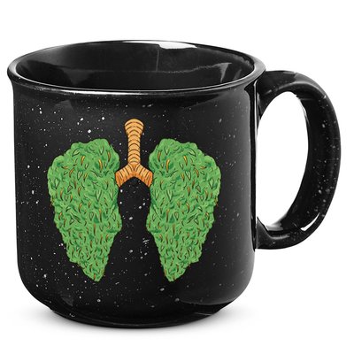 Weed Lung Marijuana Funny 15oz Campfire Ceramic Mug