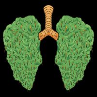 Weed Lung Marijuana Funny Drawstring Bag
