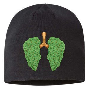 Weed Lung Marijuana Funny Sustainable Beanie