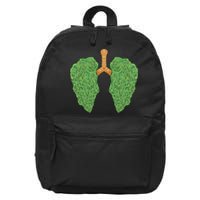 Weed Lung Marijuana Funny 16 in Basic Backpack