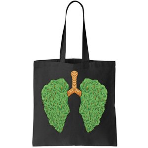 Weed Lung Marijuana Funny Tote Bag