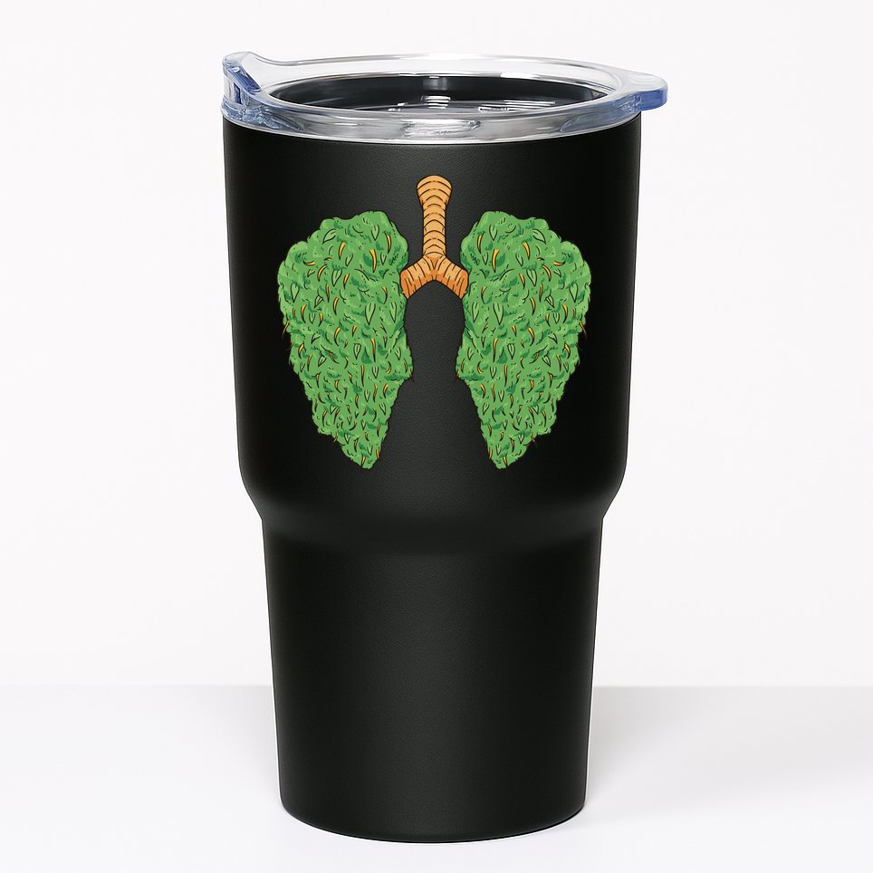 Weed Lung Marijuana Funny Tumbler