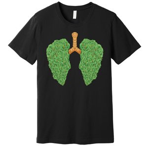 Weed Lung Marijuana Funny Premium T-Shirt