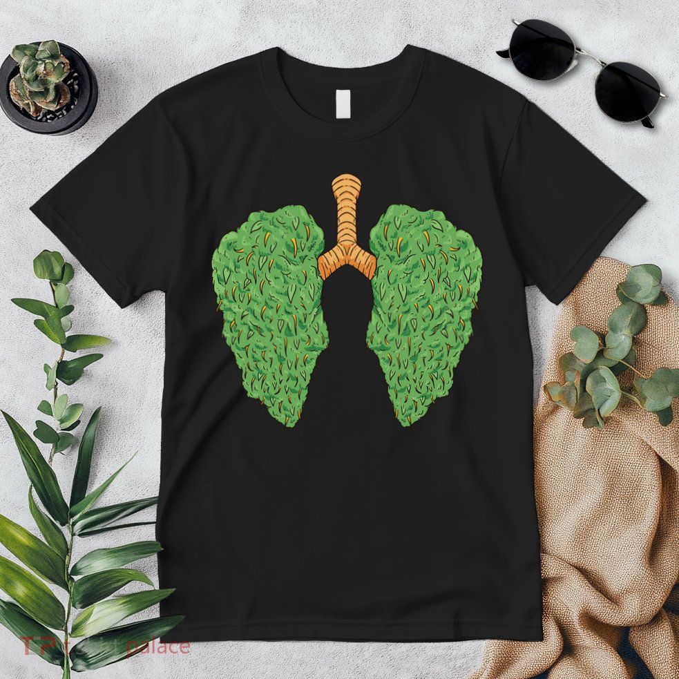 Weed Lung Marijuana Funny Premium T-Shirt