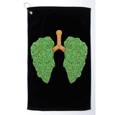 Weed Lung Marijuana Funny Golf Towel