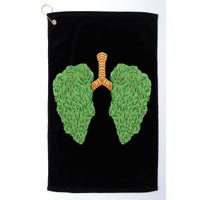 Weed Lung Marijuana Funny Golf Towel