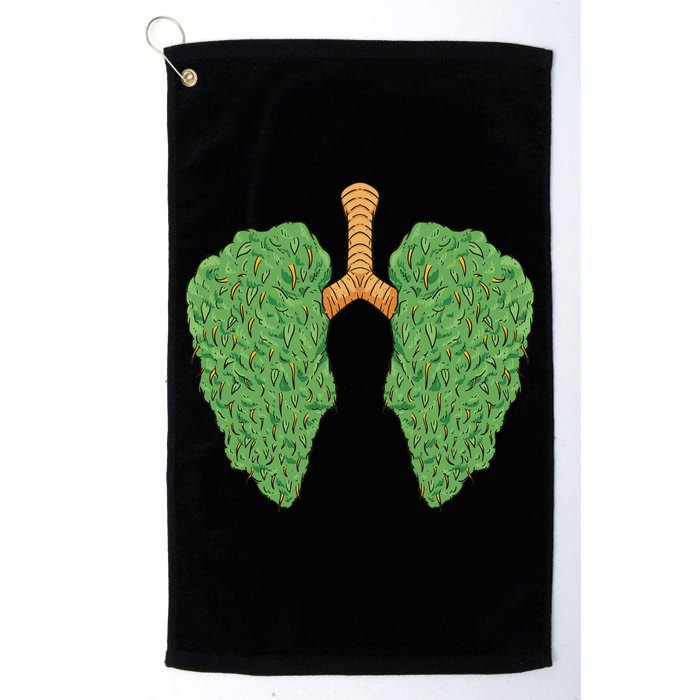 Weed Lung Marijuana Funny Golf Towel