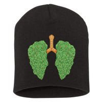 Weed Lung Marijuana Funny Short Acrylic Beanie