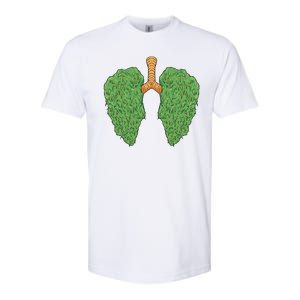 Weed Lung Marijuana Funny Softstyle CVC T-Shirt