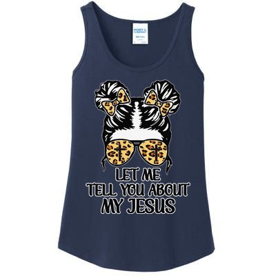 Women Let Me Tell You About My Jesus Christian Ladies Essential Tank