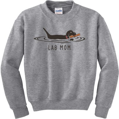 Womens Lab Mom Labrador Retriever Dog Owner Kids Sweatshirt