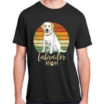 Womens Labrador Mom Retro Labrador Retriever Lover Gifts Dog Mama Adult ChromaSoft Performance T-Shirt