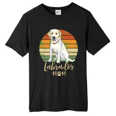 Womens Labrador Mom Retro Labrador Retriever Lover Gifts Dog Mama Tall Fusion ChromaSoft Performance T-Shirt