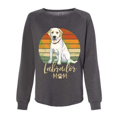 Womens Labrador Mom Retro Labrador Retriever Lover Gifts Dog Mama Womens California Wash Sweatshirt