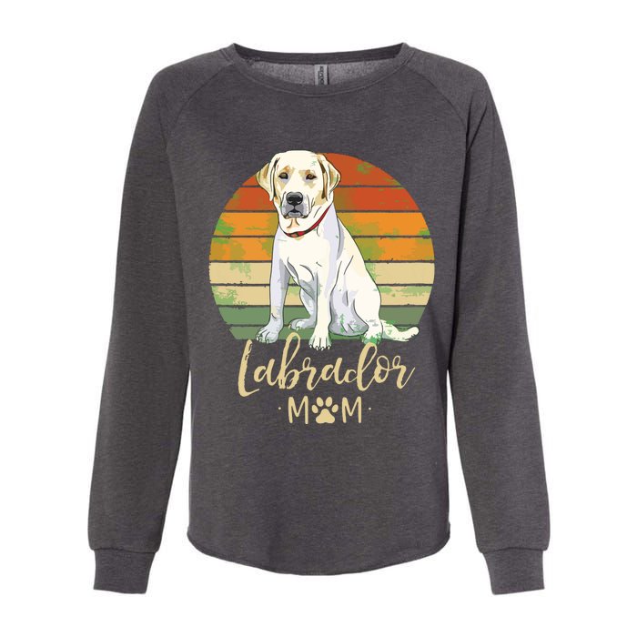 Womens Labrador Mom Retro Labrador Retriever Lover Gifts Dog Mama Womens California Wash Sweatshirt