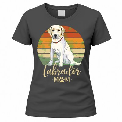 Womens Labrador Mom Retro Labrador Retriever Lover Gifts Dog Mama Women's T-Shirt