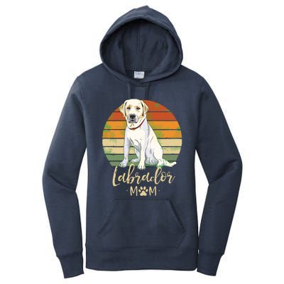 Womens Labrador Mom Retro Labrador Retriever Lover Gifts Dog Mama Women's Pullover Hoodie