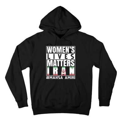 Women's Lives Matter Mahsa Amini Iran Support Hoodie