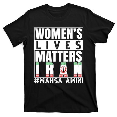 Women's Lives Matter Mahsa Amini Iran Support T-Shirt