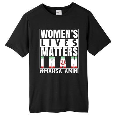 Women's Lives Matter Mahsa Amini Iran Support Tall Fusion ChromaSoft Performance T-Shirt