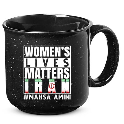 Women's Lives Matter Mahsa Amini Iran Support 15oz Campfire Ceramic Mug