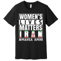 Women's Lives Matter Mahsa Amini Iran Support Premium T-Shirt