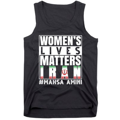 Women's Lives Matter Mahsa Amini Iran Support Tank Top