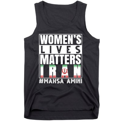 Women's Lives Matter Mahsa Amini Iran Support Tank Top