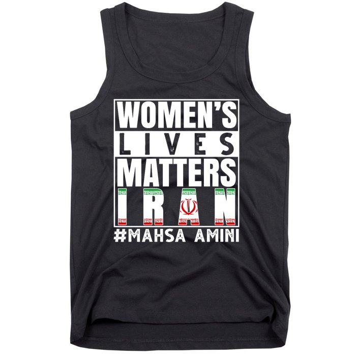 Women's Lives Matter Mahsa Amini Iran Support Tank Top