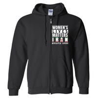 Women's Lives Matter Mahsa Amini Iran Support Full Zip Hoodie