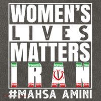 Women's Lives Matter Mahsa Amini Iran Support Cotton Canvas Backpack