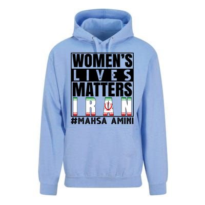 Women's Lives Matter Mahsa Amini Iran Support Unisex Surf Hoodie