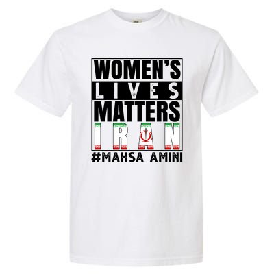 Women's Lives Matter Mahsa Amini Iran Support Garment-Dyed Heavyweight T-Shirt