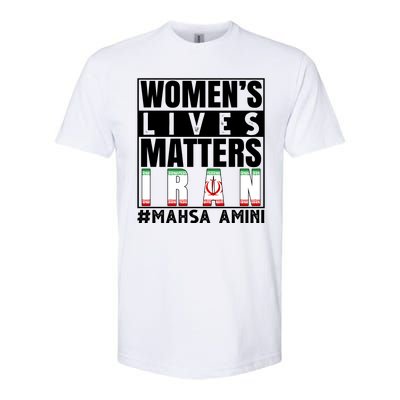 Women's Lives Matter Mahsa Amini Iran Support Softstyle CVC T-Shirt