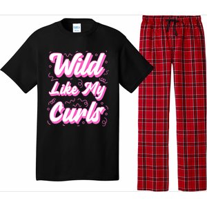 Wild Like My Curls And Funny Curly Hair Gift Pajama Set