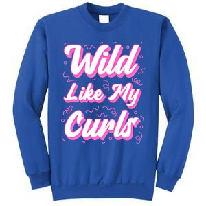 Wild Like My Curls And Funny Curly Hair Gift Sweatshirt