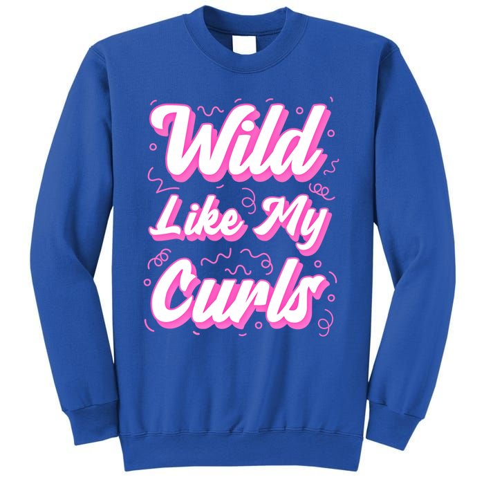 Wild Like My Curls And Funny Curly Hair Gift Sweatshirt