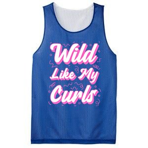 Wild Like My Curls And Funny Curly Hair Gift Mesh Reversible Basketball Jersey Tank