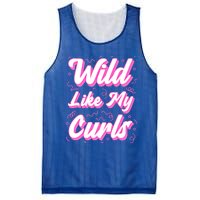 Wild Like My Curls And Funny Curly Hair Gift Mesh Reversible Basketball Jersey Tank