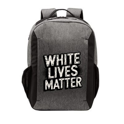 White Lives Matter Retro Distressed Typography Funny Political Humor Wlm Vector Backpack