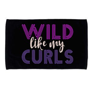 Wild Like My Curls Alfro Messy Curly Hair Woman Microfiber Hand Towel