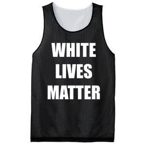 White Lives Matter Mesh Reversible Basketball Jersey Tank