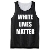 White Lives Matter Mesh Reversible Basketball Jersey Tank