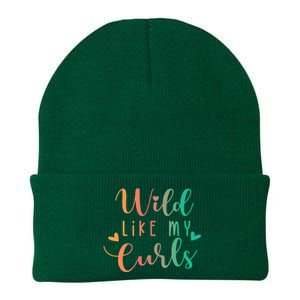 Wild Like My Curls Funny Curly Hair Le Tie Dye Knit Cap Winter Beanie